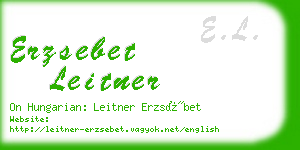 erzsebet leitner business card